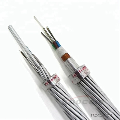 Cable Opgw Terzo filo fibra stratificata 6 8 12 16 24 36 48 60 72core tensione basso prezzo OPGW