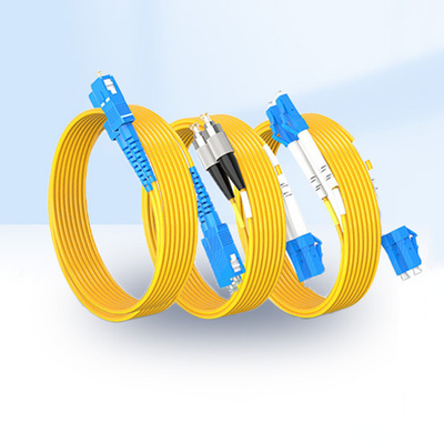 Cordone di patch in fibra ottica LC SC FC ST Duplex SM G.652D G.657A1 2.0mm 3.0mm Con giacca in PVC LSZH