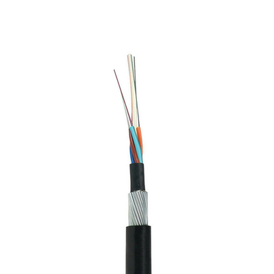 Cavo in fibra ottica corazzato per esterni G652D GYTA 12 Core a tubo lasco con nastro di alluminio e guaina in PE, ideale per l'installazione di reti dorsali