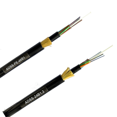 PE Single Jacket ADSS Cable 48 Core 96 Core G652D per la rete