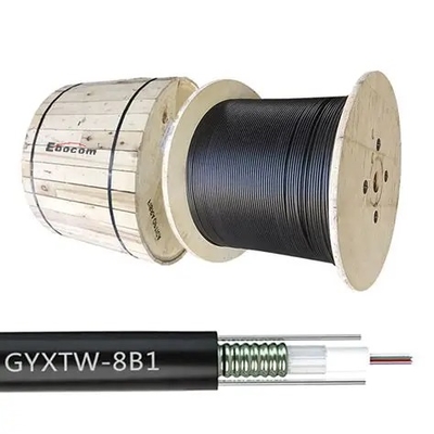 Cavo ottico corazzato GYXTW 4-12 Core G 652D Monomodale FRP Resistente all'acqua per posa in condotta interrata