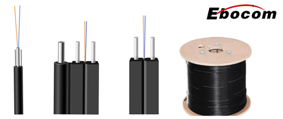 Cavo a goccia GJYXFCH senza metallo per esterni 1-4Core G652D G657A1 G657A2 per comunicazioni FTTH